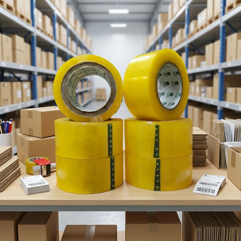 2inch X 200 Meters BOPP Material Acrylic Adhesive Single Sided Waterproof Packaging Tape for Stationery Shop