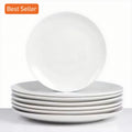 Bulk Cheap Price Eco-friendly Customized 10.5 Inch Large Pure White Hotel Ceramic Porcelain Dinner Plates Set for Restaurant