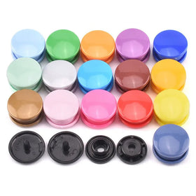 Custom White T3/T5/T8 Snap Fastener Button POM/PP/Plastic Press Stud Prong Snap Buttons
