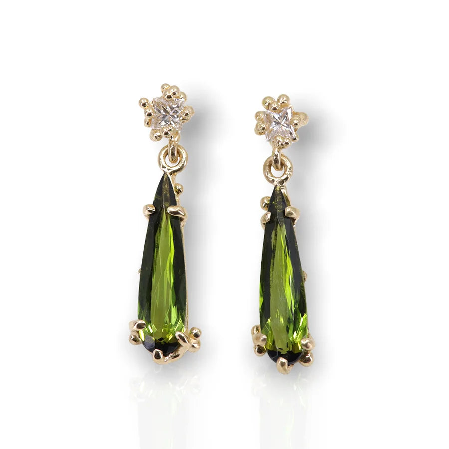 Laodun Latest Fine Jewelry S925 Drop Earrings Engagement Elegant Creative CZ Diamond Dangle Sterling Silver Earrings Vermeil