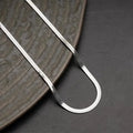 [Titanium Steel] Blade Snake Bone Chain Titanium Steel Thin Encryption Classic Fashion Simple Men's and Women's Clavicle Chain