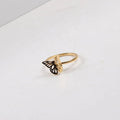 Ins Style Stainless Steel Butterfly Women Cute Ring