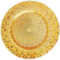 Wholesale Chinese Supplier Gold Green  Charger Plate Wedding Decoration Glass Under Plate