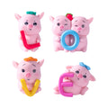Mini Landscape Animals Cute Pig with love English Figure Resin Garden Aquarium Decoration Doll Cake Topper Bath Bombs Kids Toys