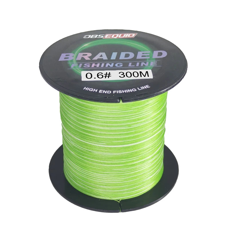8 Strand Polyethylene Braided Floating Fishing Line 300M Lake River Sea Fishing Accessories High Strength Eco-Friendly