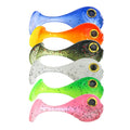 WEIHE 4cm 3g 6 Colors Artificial Soft Fishing Lure 6pcs/bag With T-tail Tadpole Lures