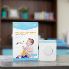 Chinese Factory Disposable Herbal Extract Transdermal Traditional Herb Abdominal Diarrheal Patch Children's Mouth Nasal Body Use