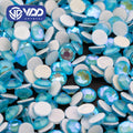VDD 382 D.H Blue SS6-SS30 Hot-Fix Glass Rhinestones Crystal Flatback Strass Stones For Wedding Dress DIY Crafts Accessories