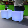 Modern 30 cm Plastic Waterproof LED Garden Cube Landscape Cubes for Outdoor Hotel Bar Dining Hall Decorations