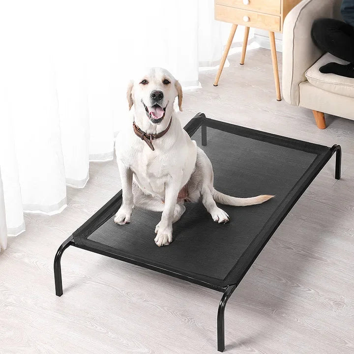 Lower Price Portable Chew Proof Raised Waterproof Easy to Carry Pet Cot Folding Outdoor Elevated Dog Bed Pet Cot