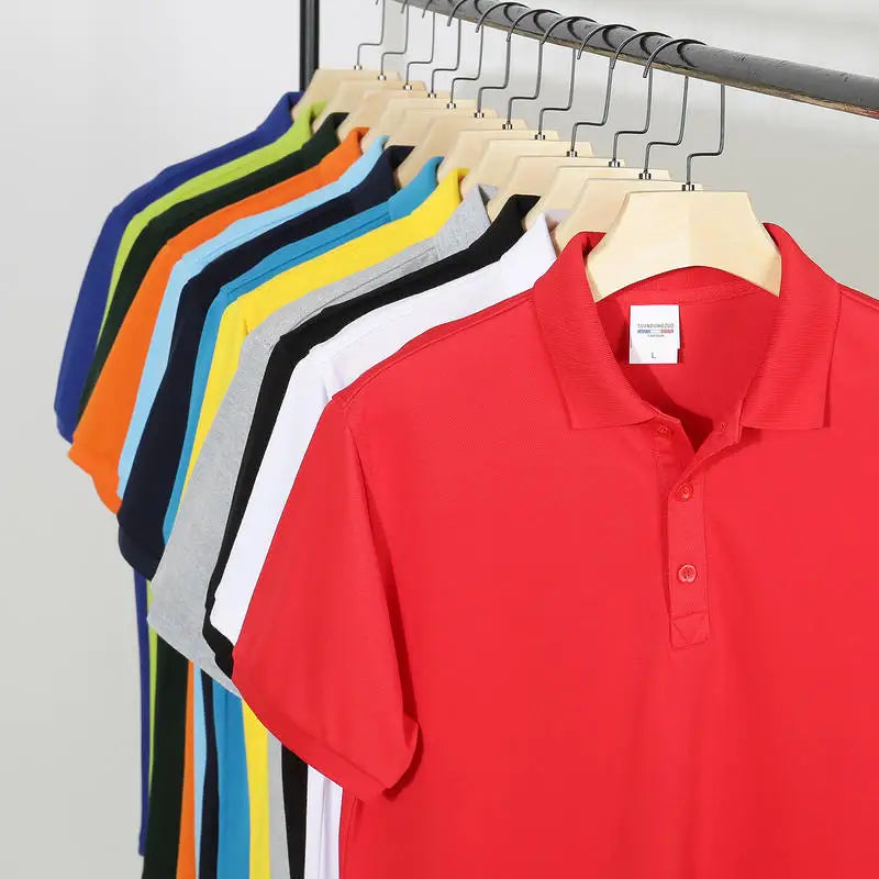 Unisex Custom for Polo Shirts for Men Women Solid Pattern Embroidered Logo Bulk Golf Printed Work Clothes Sublimation Blank