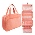 Women's Water-Resistant Polyester for Toiletry Bag with Sturdy Hook Hanging Travel Organizer Zipper Closure-Cosmetic Makeup