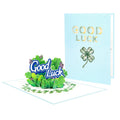 Handmade Paper Craft GOOD LUCK 3d Gifts Card Pop up Card for Congratulations
