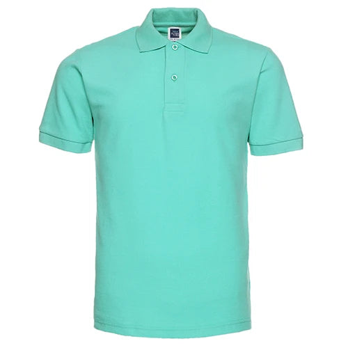 Custom Men's Golf Polo Shirts Short Length & Sleeve Printed Pattern XL Size Light Colored Techniques