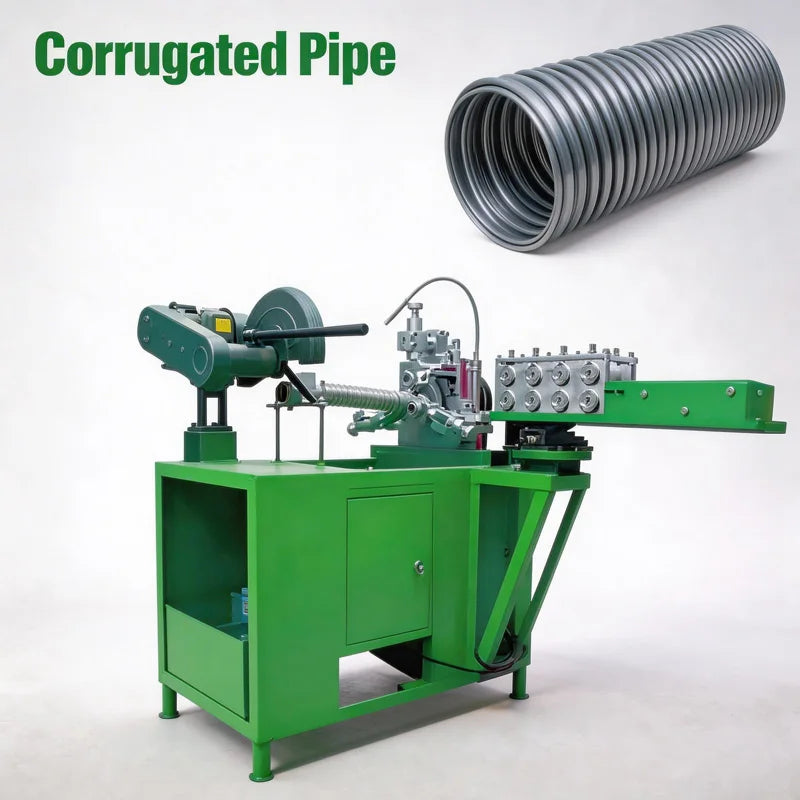 Double Wall Round Post-tension Corrugated 35~135mm Prestress Concrete Pipe Duct Making Machine