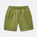 New Arrival Men's Solid Casual Stretch Unlined Mid Waist 7" Short Water Repellent Quick Dry Breathable Drawstring Gym Shorts