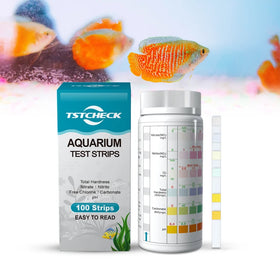 Aquarium in Aquariums 6 in 1 Test Strips 100 Strips Water Test Kit for Freshwater Fish Tank Fish Pond Aquarium Test Strips