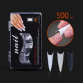 Nail Tools 500 Piece Pointed  Natural Transparent White  Manicure Decor Nail Makeup Microblading Accessories