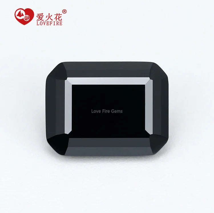 Wholesale Synthetic Lab Grown Octangle Moissanite Diamond Loose Black Moissanite