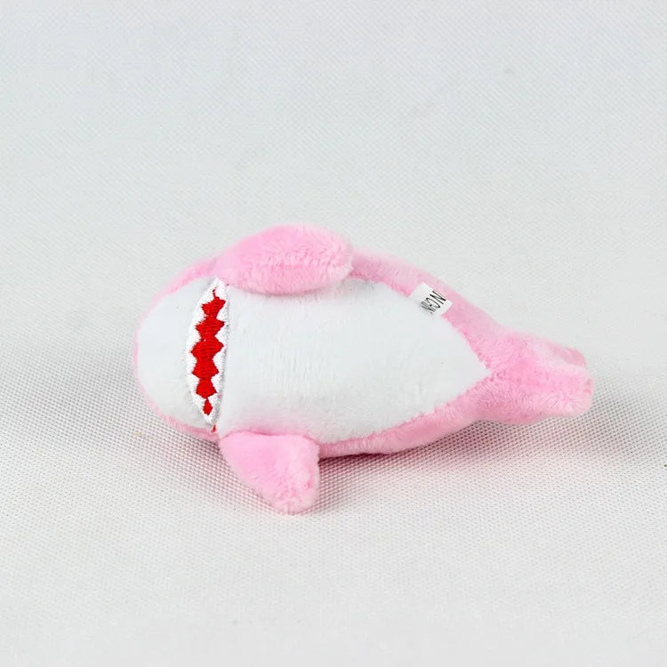 Soft Kawaii Cute Plush Peluche Animal Doll Shark Stuffed Plush Toy Keychain for Claw Machine Shark Plush Keychain for Back Packs MegaBDM
