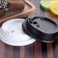 90 Caliber T89 Thickened Tip Coffee and Milk Tea Cup with Easy Open Switch Lid Black White Plastic Target Audience Everyone