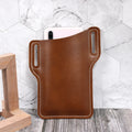 Outdoor Mobile Phone Storage Case PU Leather Smart Phone Packaging Bag Cell Phone Belt Holster Purse Waist Pouch