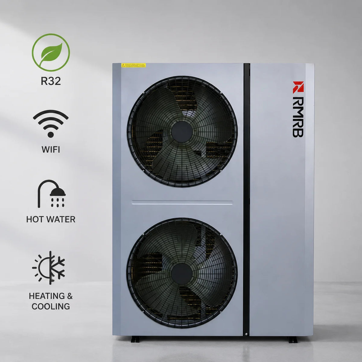 16.8kW Air Source Heat Pump System for Hotel Use DC Inverter Compressor A+++ Energy Efficiency R32 Refrigerant WIFI Enabled CE