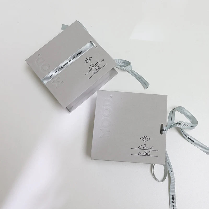 Milan Luxury Designs Handmade Recycled Cardboard Jewellery Packaging Boxes Custom Logo Custom Color for Necklaces Earrings