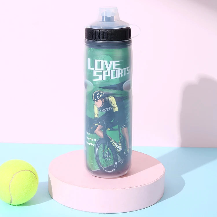 Personalized Plastic Frosted Tritan Bpa Free 600 ml Sport Kid Gym Motivational Water Bottle