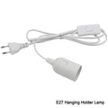 EU Plug US Plug Lamp Holder Lamp Base Electric LED Bulb 220V E27 Light Copper OEM Customized Style Part  E27 String Cord Cable