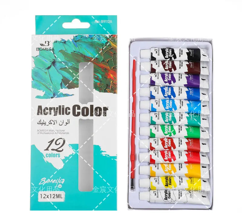 Manufacturer Produces Acrylic Paint 24 Colors 6ml/12ml Paint DIY Creation Kit