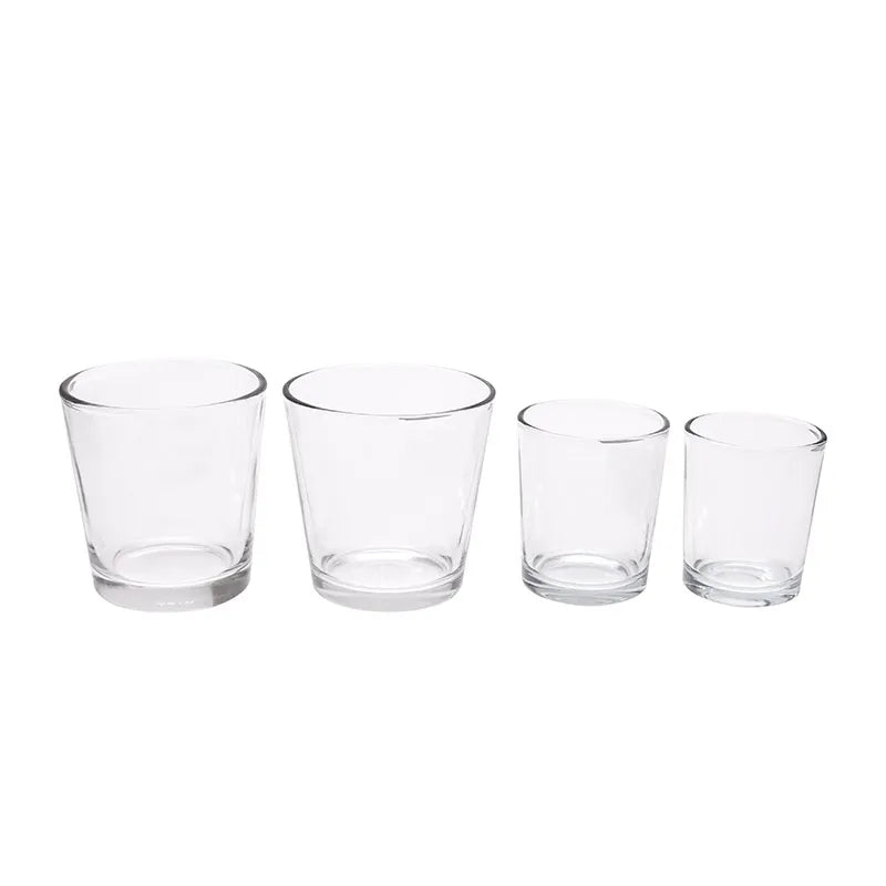 Whole Sales Transparent clear Candle Holder Jars  Glass Jars
