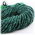 Zhe Ying 2mm 3mm Malachite Round Smooth Beads Heailing Crystal Gemstone Necklace Natural Stone 2mm Stone Beads