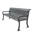 Outdoor Park Furniture Steel Bench Seat Outside Street Metal Bench Seating Public Garden Patio Chair Benches for Public Park