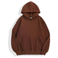 OEM Custom Men's French Terry Hoodie Thick Fleece Oversized Hood Drop Shoulder Plain Blank Made Polyester/Cotton for Spring