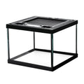 MIDOO MIDOO-G029 Reptile Glass Tank with Full Glass Sides Custom Reptile Cage Breathable Design Quadrate Shape Black