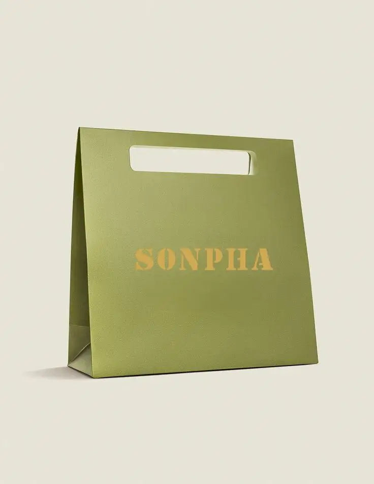 Sonpha Low Price Luxury Retail Shopping Gift Paper Bag Custom Clothing Shopping Bags Packaging