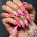 Dropshipping Wholesale 24 Pcs French 3D OmbrÃ© Gradient Press on Nails Artificial Fingernails False Nails Customize 3481