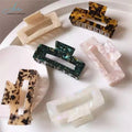 Women's Eco-Friendly Acetate Hair Claw Clip 10.5cm Big Marbled Hair Clip Korean Fashion Style for Gift