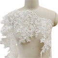 Embroidery French Tulle Lace Fabric 100% Polyester Handmade Garment for Wedding Dress & Headdress Customizable Color
