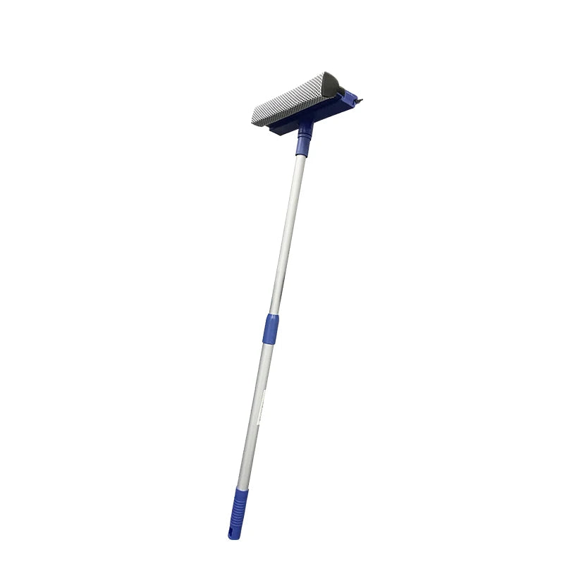 DOOSO Window Cleaner Adjustable Car Squeegee Cleaning Sponge Scrub and Rubber Squeegee