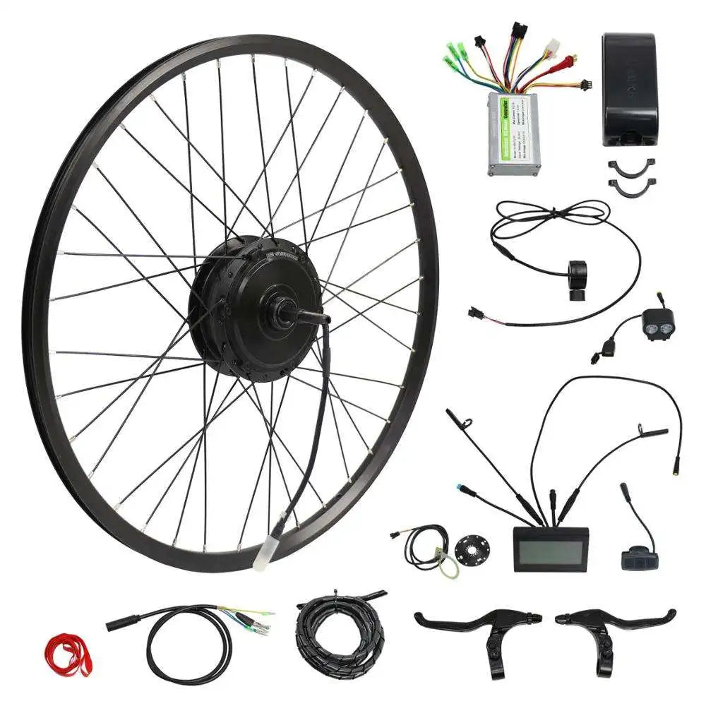 36V 48V 500W Electric Bike Conversion Kit With LCD LED Display Rear Rotate Hub Motor Wheel Set E-Bike Conversion Kits