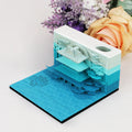 Customizable Flash Cards 3D Coloring Paper Handmade Note Sticker Pad