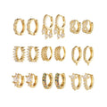 New Summer Vintage Fashion Earrings Women's Copper Jewelry Gold Earrings Wholesale Bulk