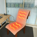 Electric Heated Chair Mat for Home & Office~Energy-Saving Warming Cushion for Seat & Back 120*40 cm