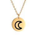 Planet Symbol Amulet Small Charm Necklace Jupiter Saturn Pluto Neptune Planetary Alchemical Symbols Stainless Steel