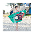 Manufacturer Wholesale Custom Logo Printed Microfiber Sand Free Beach Towel