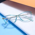 TR Transparent Candy Colors Optical Frames Cat Eye TR90 Anti Blue Light Glasses Applicable for Women