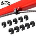 MUQZI Cycling Parts MTB Road Bicycle C Clips Plastic Brake Shift Cable U Buckle