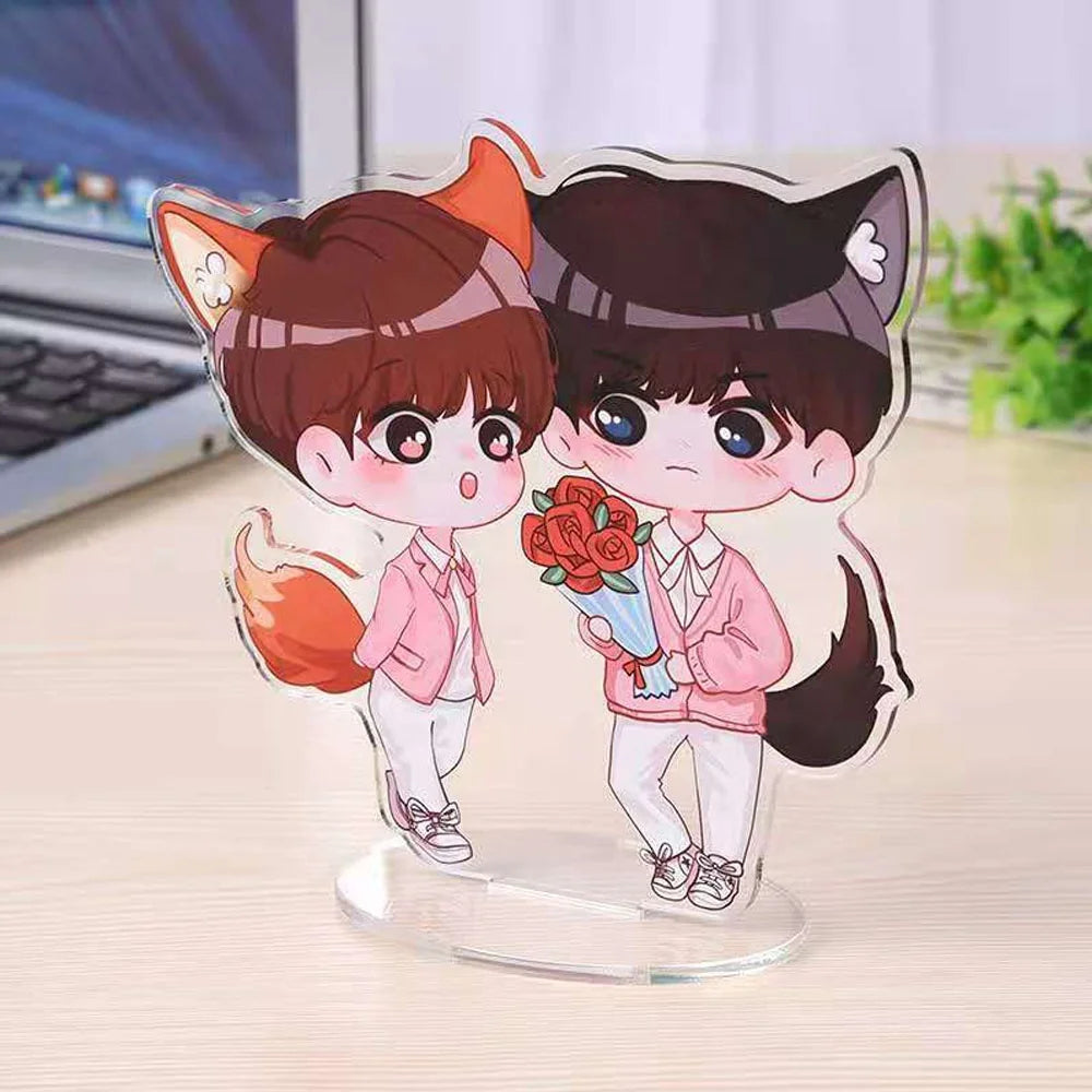 Cheap Custom clear Photo Cartoon Table Stand Wholesale Acrylic Standee Anime